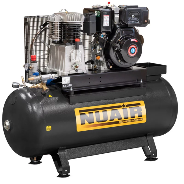 Compresseur d'air thermique diesel 11 CV 270 litres NUAIR