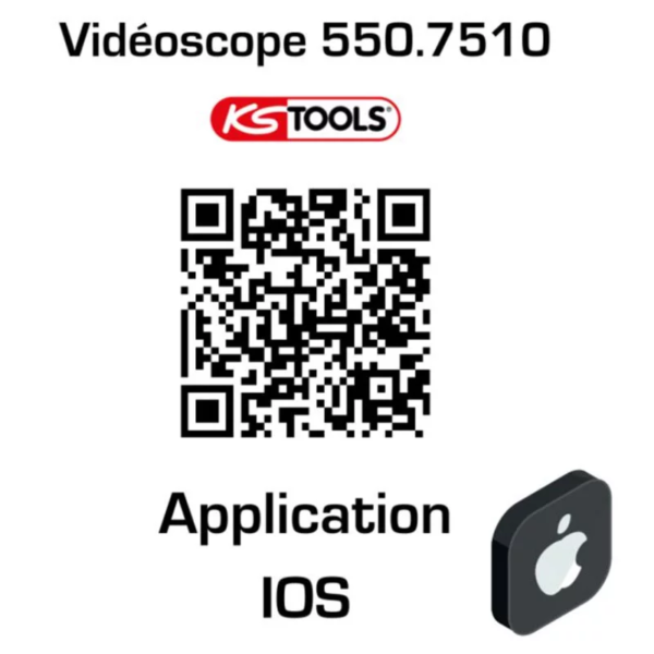 Vidéoscope Wifi avec sonde Ø 5.5 mm KS TOOLS