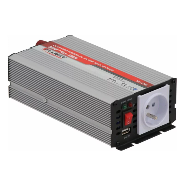 Convertisseur 12V DC/230V AC - 600W max - pure sinusoide