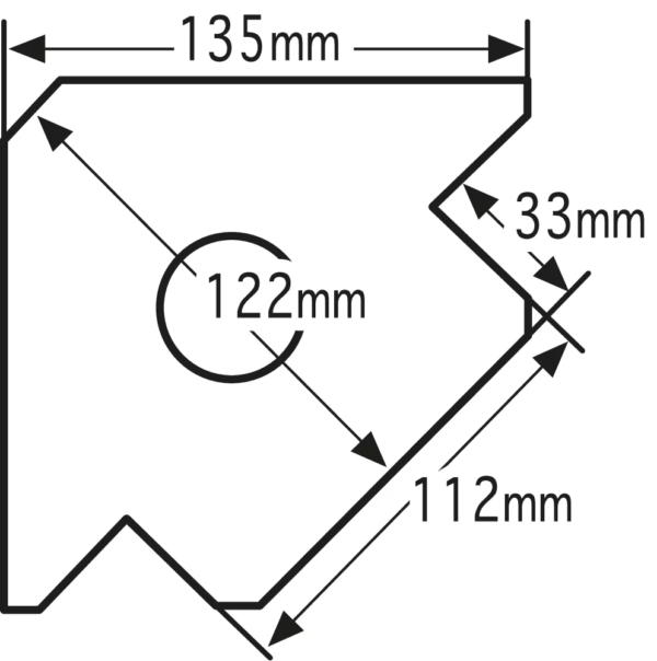 Equerre magnétique de soudure 135x24 mm