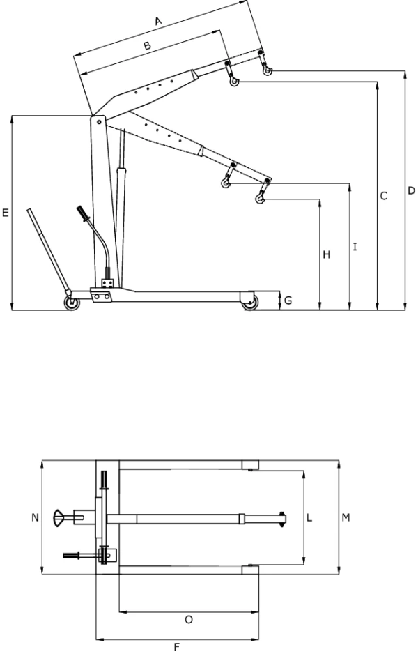 Grue d'atelier fixe 3T OMCN