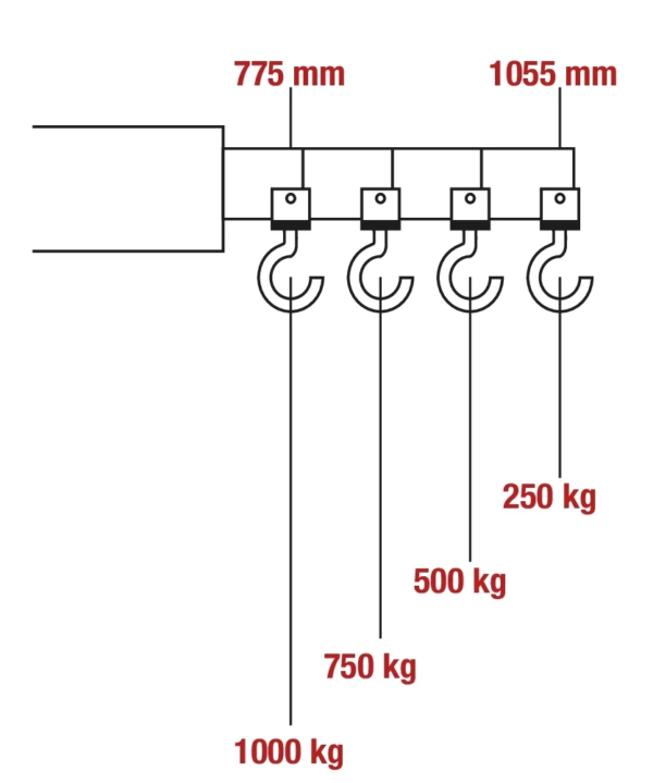 Grue d'atelier 1T+ Support moteur 450KG