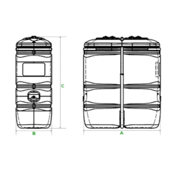 Cuve de stockage fuel 1000L RENSON