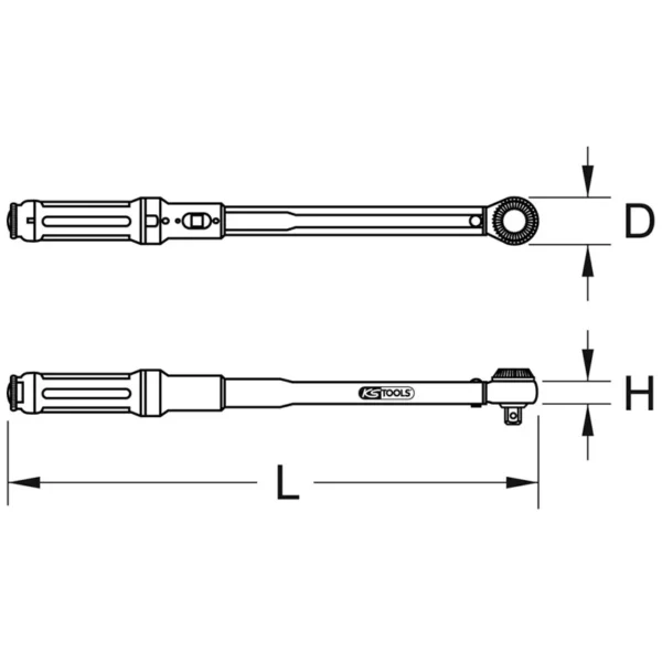 Clé dynamométrique ERGOTORQUEprécision® 1/4'' KS TOOLS