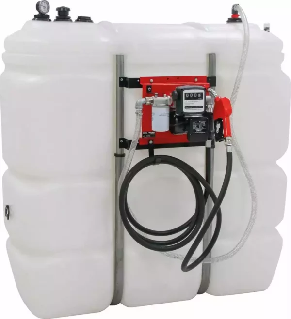 Cuve de stockage fuel PEHD 1500L DP 230V 60 l/min