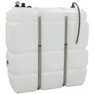 Cuve de stockage gasoil PEHD 1500L double paroi