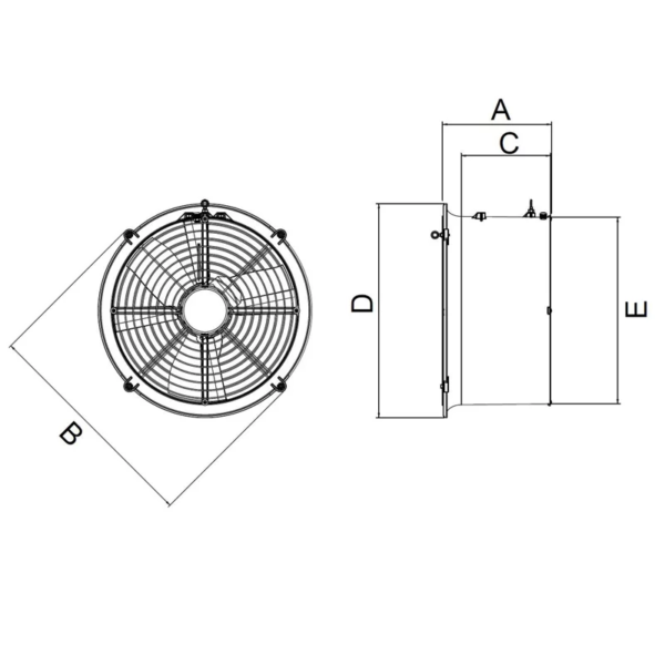 KIT VENTILATEUR TRIPHASÉ