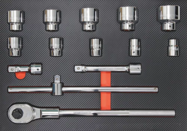 Servante 7 tiroirs avec 2 portes latérales - 107 outils