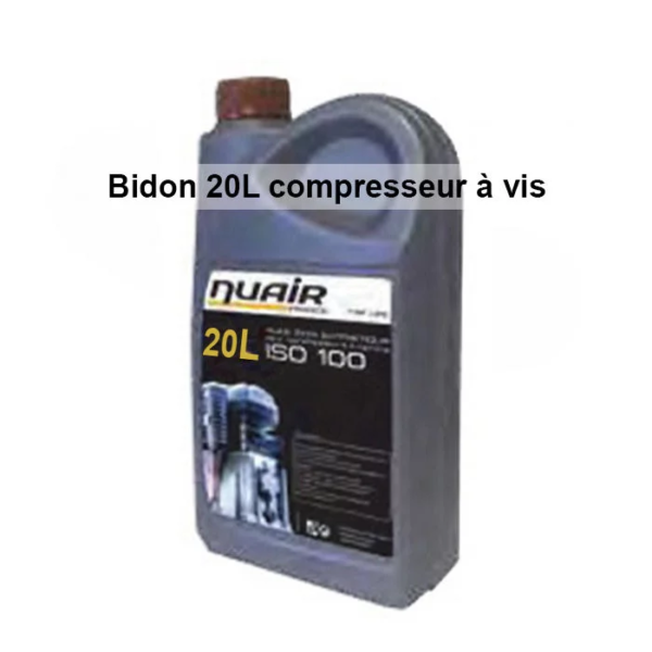 Huile synthétique pour compresseur à vis 20L NUAIR