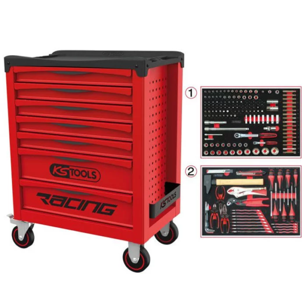 Servante RACING 5 tiroirs 184 outils KS TOOLS