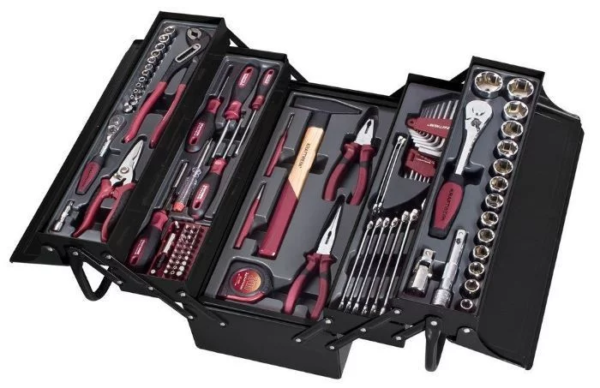 Caisse a outils avec assortiment de 106 pieces Kraftwerk