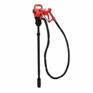 Pompe à gasoil 12/230V 18L/min avec canne télescopique pour fût en kit