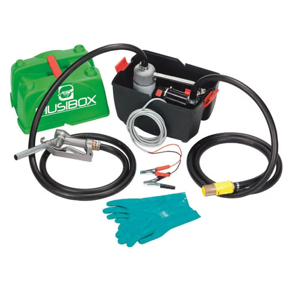 Kit pompe à gasoil 12V 50L/min avec tuyau d'aspiration et refoulement