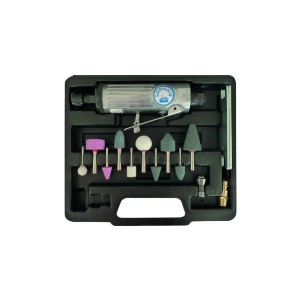 Meuleuse pneumatique droite kit 16 piéces