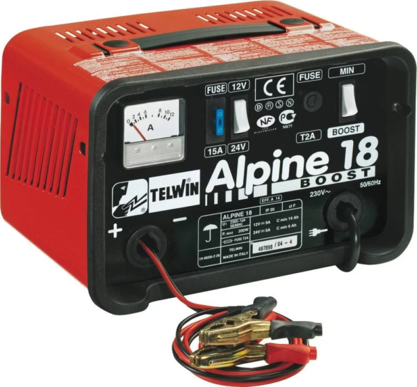 Chargeur de batterie portable monophasé 12/24V alpine 18TELWIN