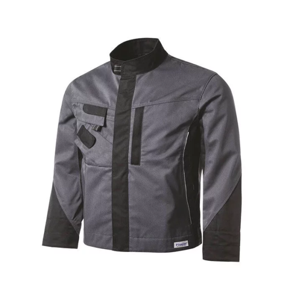 Veste de travail 285 g/m² gris/noir