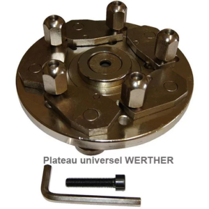 Plateau universel pour équilibreuses de roues WERTHER