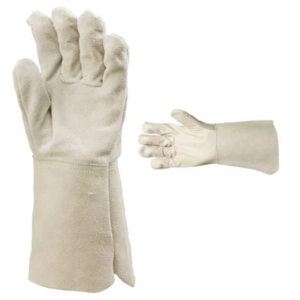 Gants de soudeur avec manchette longue anti-chaleur