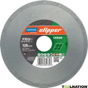 Disque diamant PRO CERAMIC Ø230 x 22.23mm NORTON CLIPPER