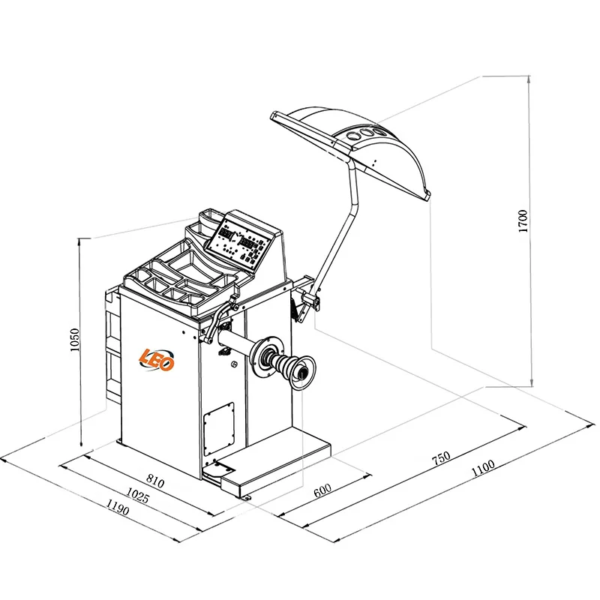 Équilibreuse de roue automatique LEO