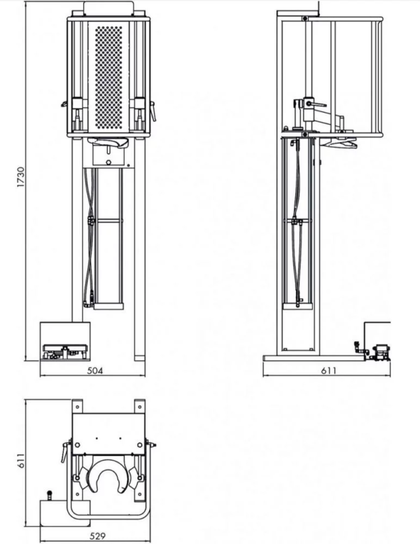 Compresseur de ressorts pneumatique 2,5T