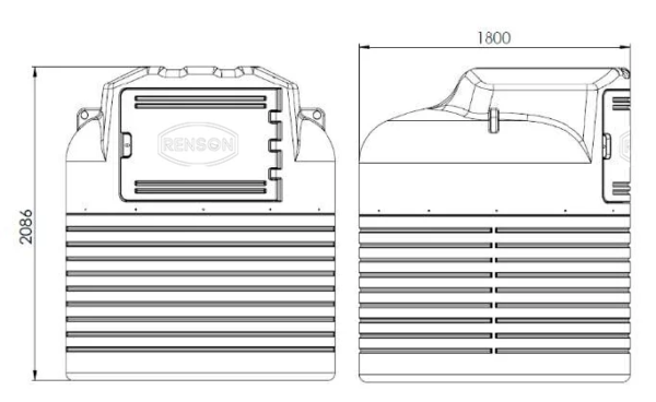 Cuve stockage fuel eco 5000L pompe 50L/min