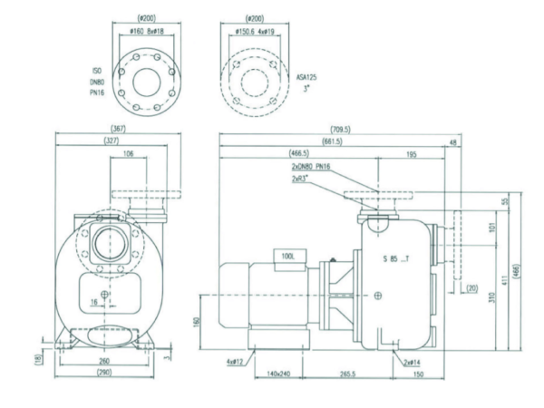 Pompe électrique S85 S/Chariot