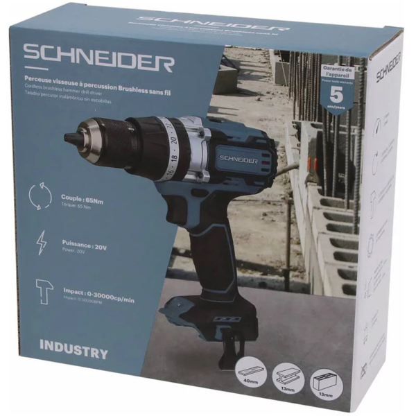 Perceuse visseuse 20V SCHNEIDER