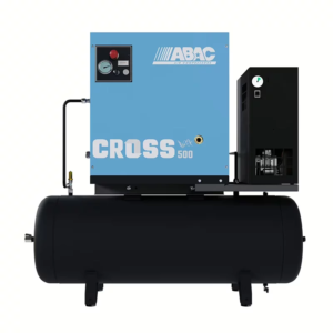 CROSS 500 4kW 10Bar 400/50 100L Vessel with Dryer /VSD screw compressor