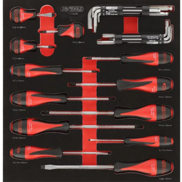 Composition d'outils 3 tiroirs pour servante, 158 pièces